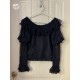 Miss Point Point Garden Short Sleeve Blouse with Extension Sleeves(Reservation/2 Colours/Full Payment Without Shipping)